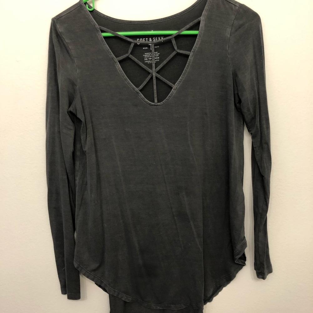 Strappy long sleeve